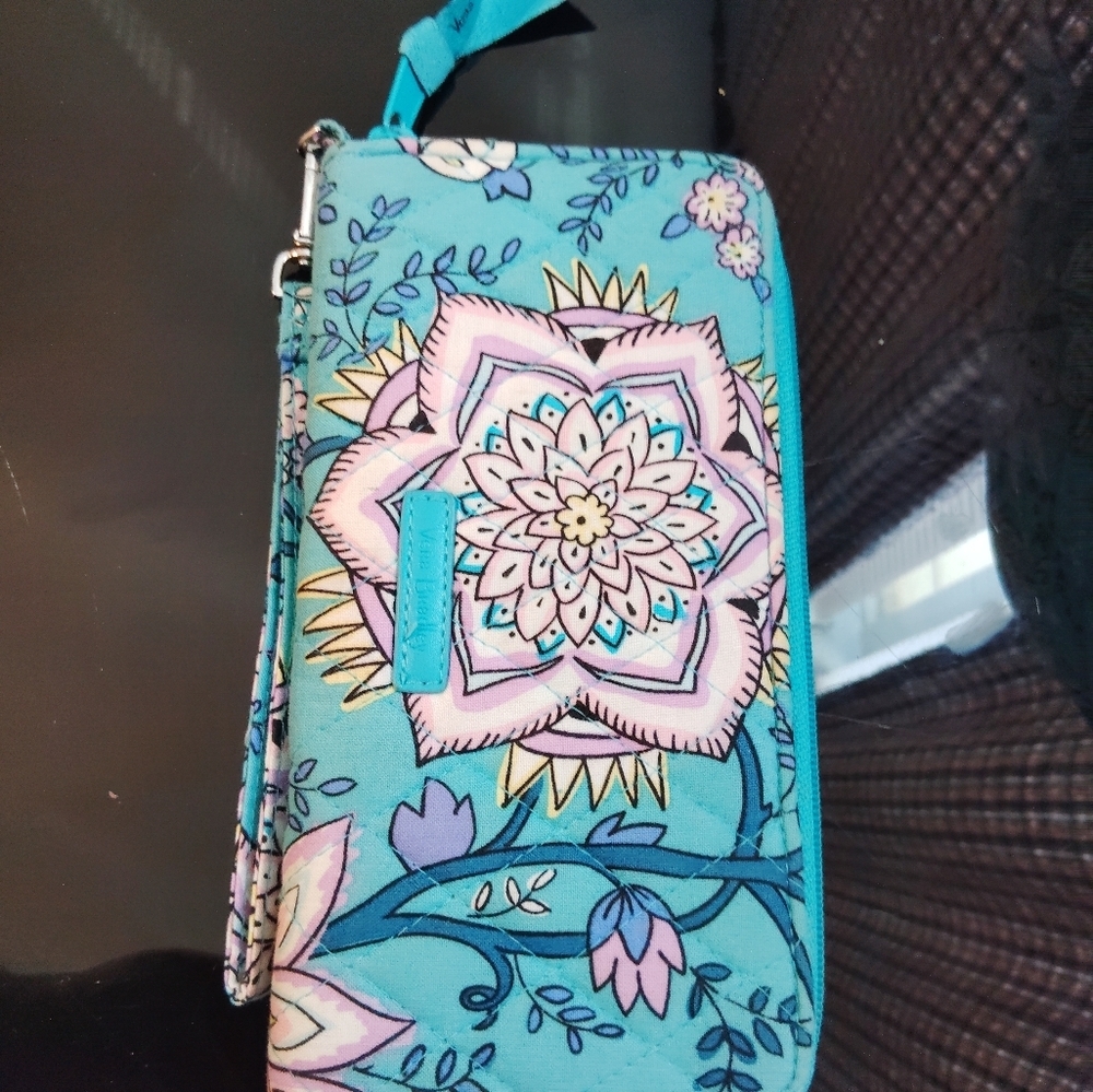 Vera Bradley 2 Piece Purse Wallet Set Floral Crossbody - Picture 15 of 16